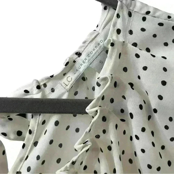 Lauren Conrad Blouse Bundle, Size S, Polka Dot, Floral, short Sleeve - Picture 4 of 14